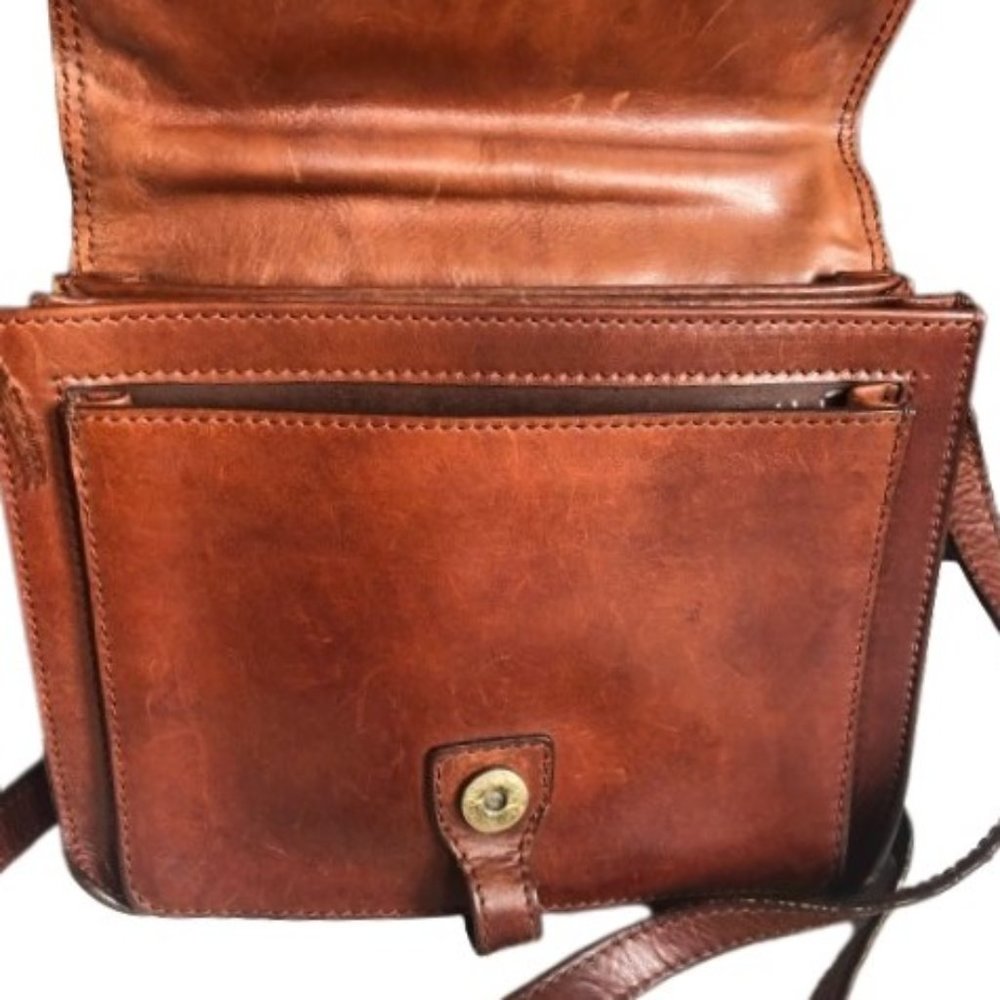 Vintage The Bridge leather classic satchet, cross body messenger bag purse - Picture 5 of 16